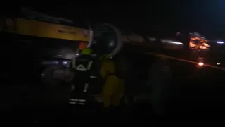 В Рыбном произошла утечка серной кислоты: цистерна находилась на железнодорожных путях