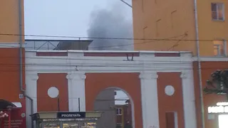 На Первомайском горит квартира