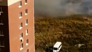 В Рязани загорелись поля на улице Княжье поле
