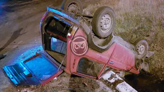 В Пензенской области «Нива» слетела в кювет и перевернулась