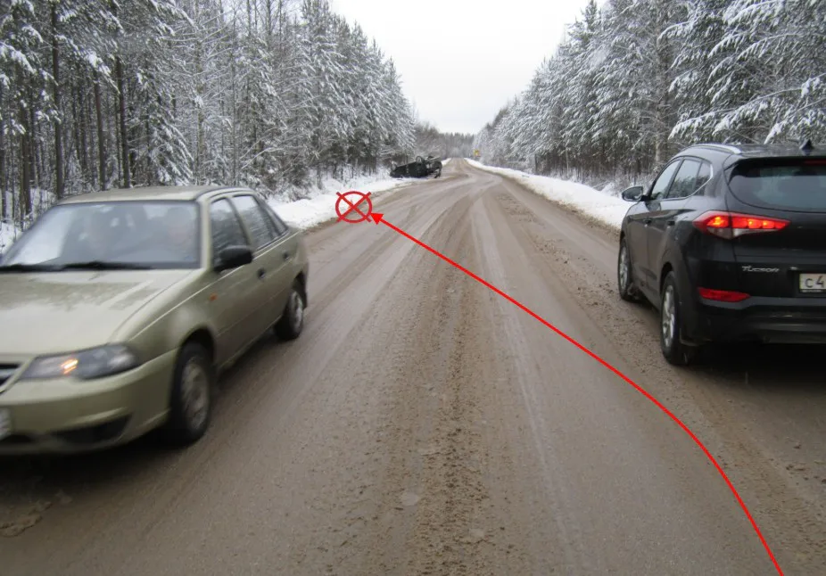 В Коми автоледи на Chevrolet перевернулась на трассе Ухтинского района