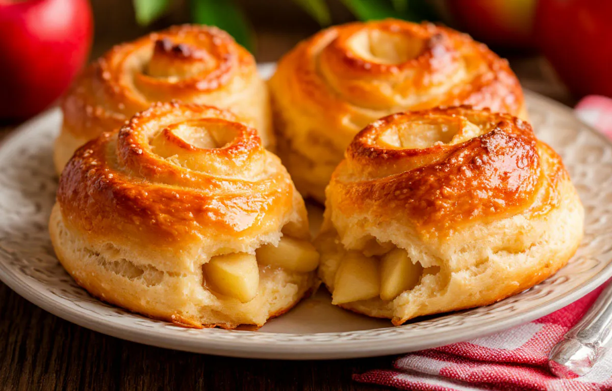 Быстрые творожно-яблочные булочки – нежные, сочные, нужно всего 10 минут, еще 20 минут в духовке
