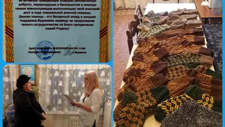 Жительница Мурома связала для бойцов в зоне СВО 20 пар носков