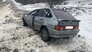 Водитель ВАЗ-2114 съехал в кювет в Милославском районе