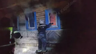 Во Владимирской области дом выгорел изнутри на площади 80 квадратных метров