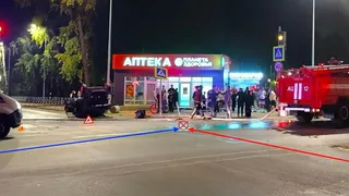 В Коми женщина-водитель на автомобиле Опель столкнулась с пожарной машиной