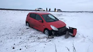 В Рязанской области в ДТП с перевернувшимся Hyundai пострадала женщина