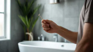 Раз в месяц включаю душ на полную и несу в ванну зубочистки. Делаю так по совету знакомой домохозяйки