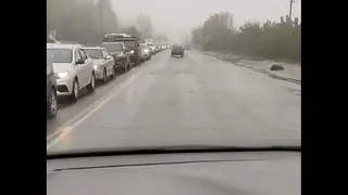 Утро в Рязани началось с аварии: пробка на Северной окружной растянулась на километр