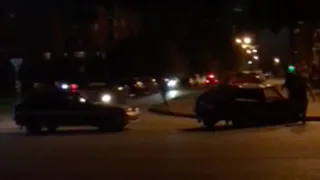 В ДТП на Шереметьевской иномарка вылетела на газон. Видео