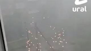 Погода сошла с ума. Град, ураган и ливень наблюдали в Кургане