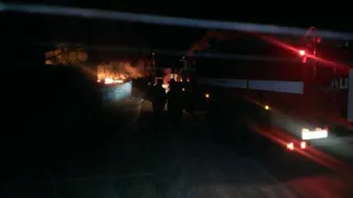 Пожар в Брянском районе.