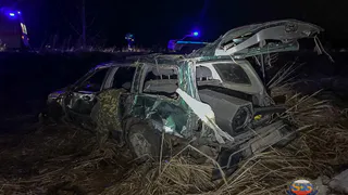 В Камешковском округе водитель доставлен в больницу после съезда автомобиля в кювет