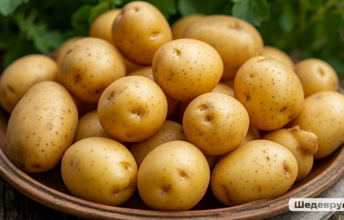 За два дня до посадки картофеля — обязательно: опрыскиваем клубни — собираем по 3 ведра как с куста