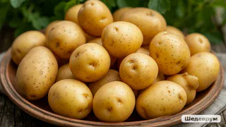 За два дня до посадки картофеля — обязательно: опрыскиваем клубни — собираем по 3 ведра как с куста