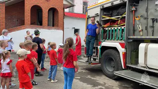 В ковровской пожарной части прошла профилактическая акция «Дети в красном цвете»