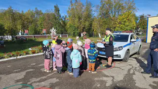 Экипаж ДПС провёл встречу с воспитанниками детсада Усинска