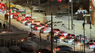 В Первомайском районе г. Пензы целый ряд улиц не расчистили от снега