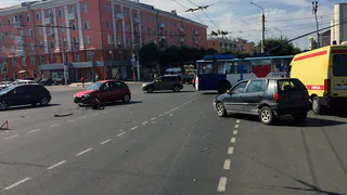 Семилетняя девочка пострадала в результате ДТП в центре Рязани