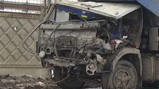 В Нижнекамске на переезде тепловоз раздавил «КАМАЗ»