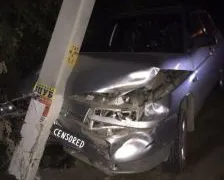 В Касимове «десятка» врезалась в столб