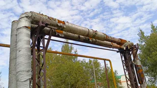 В Собинке тепловые сети оказались без изоляции перед отопительным сезоном