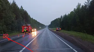 В Коми водитель Chevrolet Cruze опрокинулся в кювете и получил травмы