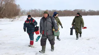 На Борковском затоне прошли соревнования по зимней рыбалке