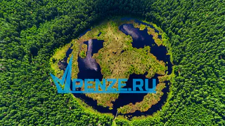 Уроженец Пензенской области снял с квадрокоптера уникальное круглое болото и другие места Никольского района