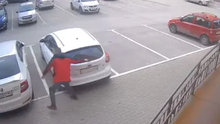 В Песочне мужчина повредил чужой автомобиль