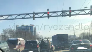 Массовая авария: на Московском столкнулись три автомобиля