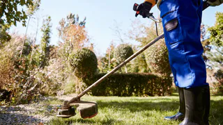 Теперь кошу траву и слёзы счастья утираю: никакой маеты с леской, дисками, даже триммер увёз на дачу - вот что придумал