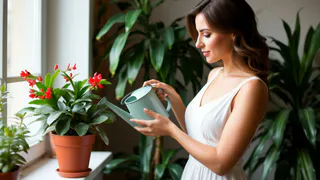 Стакан в горшок - и декабрист пуляет цветами без остановки: классный метод для ленивой хозяйки