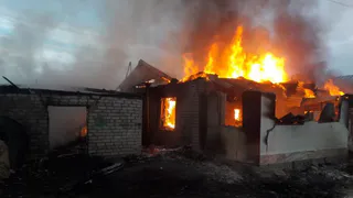 В Спасском районе загорелся жилой дом
