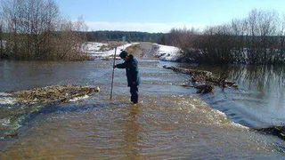 Низководные мосты в Рязанской области затопило