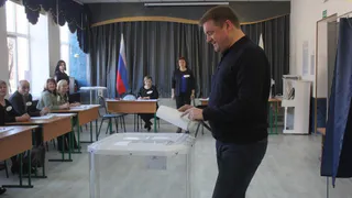 Николай Любимов проголосовал на выборах президента РФ