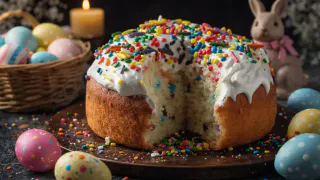 Замешиваю в ночь — утром выпекаю: воздушный и мягкий кулич на венском тесте — не крошится и не черствеет