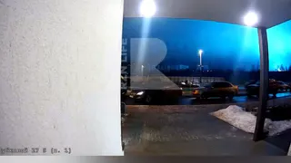 Опубликовано новое видео со странным голубым свечением над Рязанью