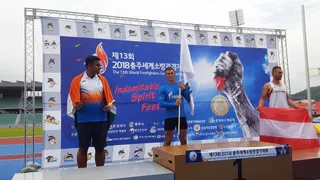 Нижнекамский пожарный привез 10 медалей из Южной Кореи