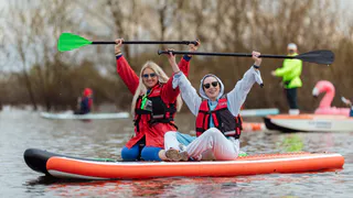 В Рязани на Борковском затоне прошел третий фестиваль сап-серфинга «Рязанское море»