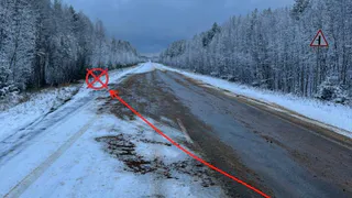 В Коми иномарка съехал в кювет и опрокинулась