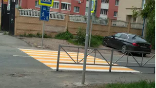 Фото-факт: И так сойдет. Новый пешеходный переход насмешил рязанцев