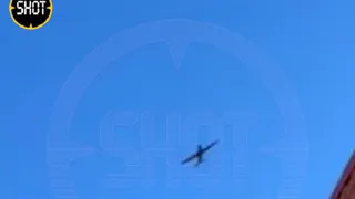 Появились кадры полета одного из 7 украинских БПЛА над Рязанской областью