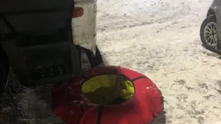 Смертельно-опасно: не привязывайте «ватрушки» к автомобилю