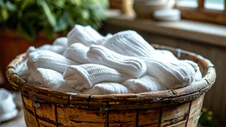 Кидаем сразу 4 ложки в таз — и даже самые заношенные носки станут белее снега: простой и эффективный совет