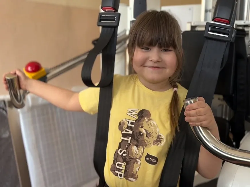 В Нижнекамске дети с ограниченными возможностями занимаются на специальном тренажёре