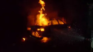 Ночью в Рязани опять сгорела машина