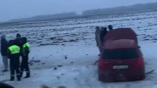 27 января автомобиль съехал в кювет в Рыбновском районе