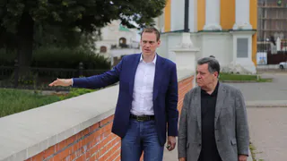 Павел Малков проверил ход работ по реконструкции Рязанского кремля