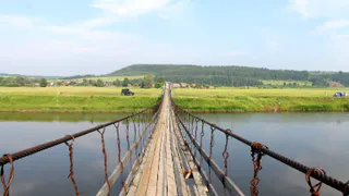 В Коми паводок разрушил мост